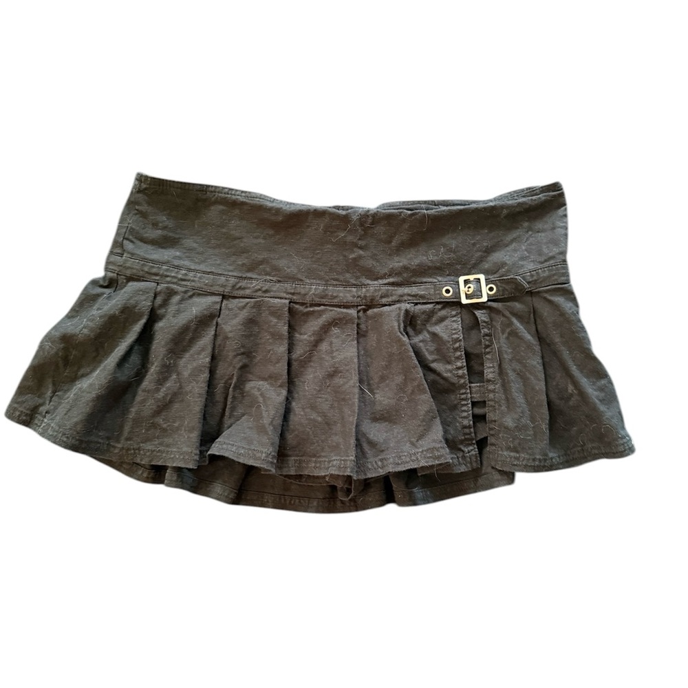 Urban Outfitters Black Mini Skirt with Buckle Detail